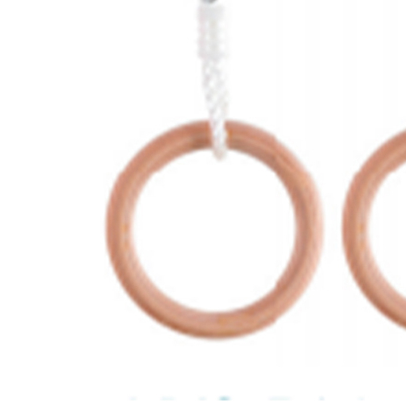 Natural na Birch Wood Gymnastic Ring Para sa Mga Bata
