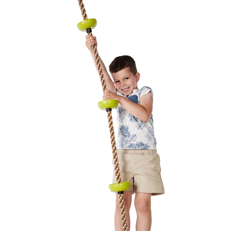 Makukulay na Tree Climbing Rope na May Mga Platform