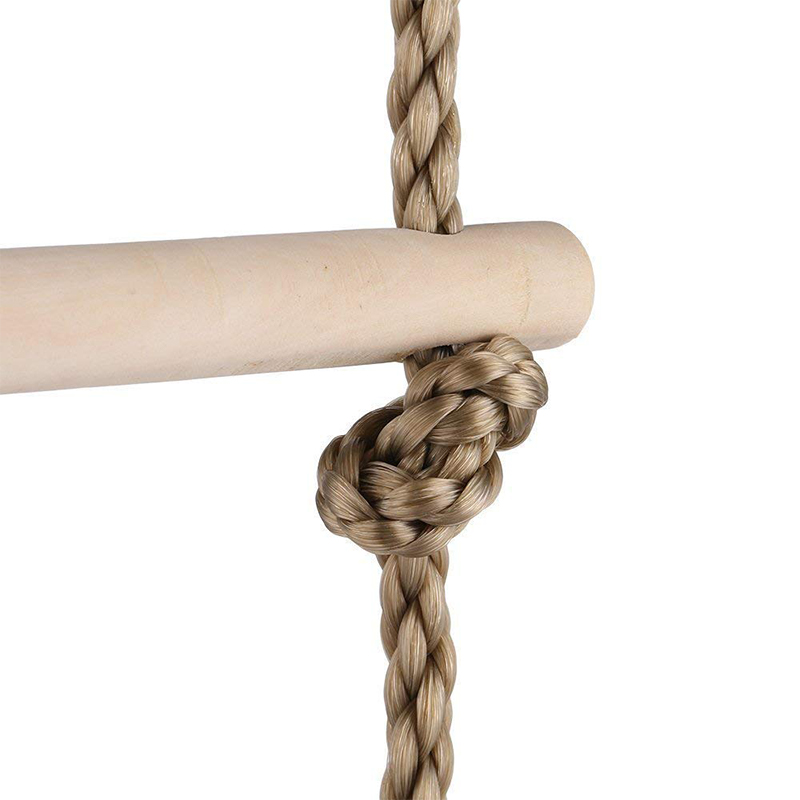 Wooden Climbing Rope Ladder Para sa Mga Bata