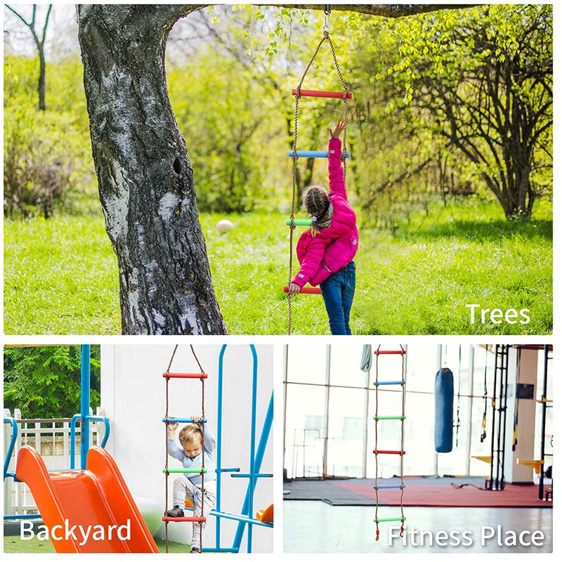 Rainbow Climbing Ladder Para sa Mga Bata