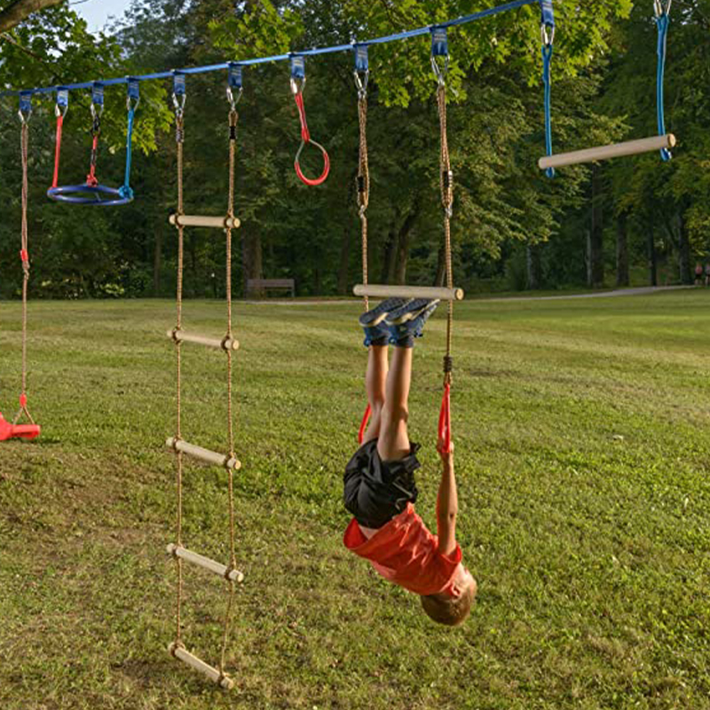 Wooden Adjustable Trapeze Swing Bar
